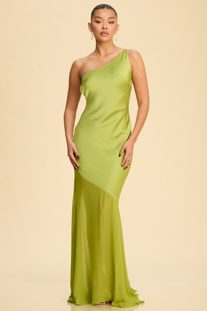 Fable Maxi Dress W/one Shoulder