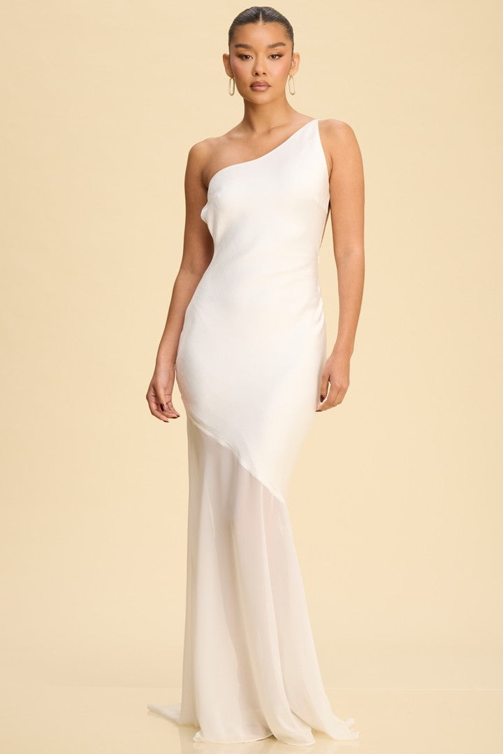 Fable Maxi Dress W/one Shoulder