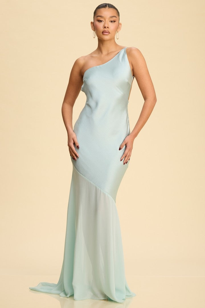 Fable Maxi Dress W/one Shoulder